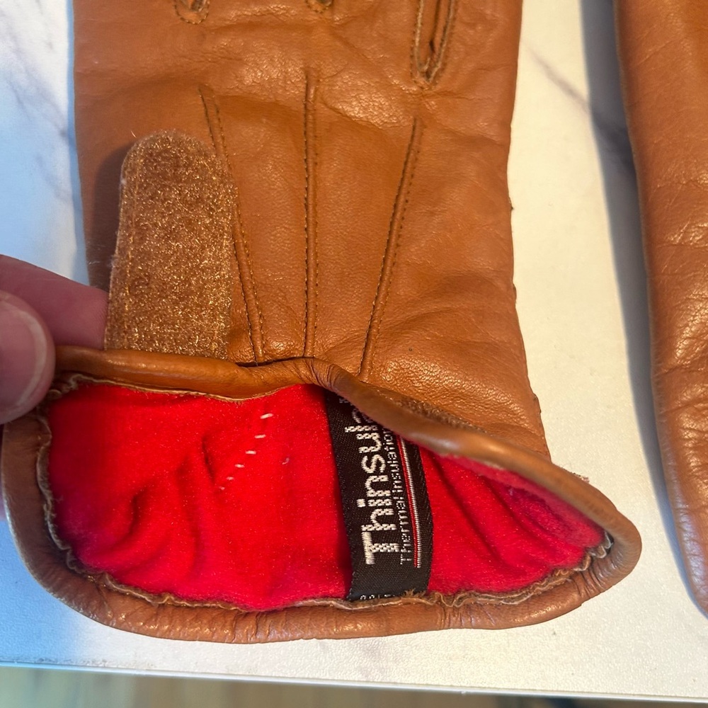 Leaf 3/$15 Eddie Bauer Leather Gloves - Picture 10 of 14